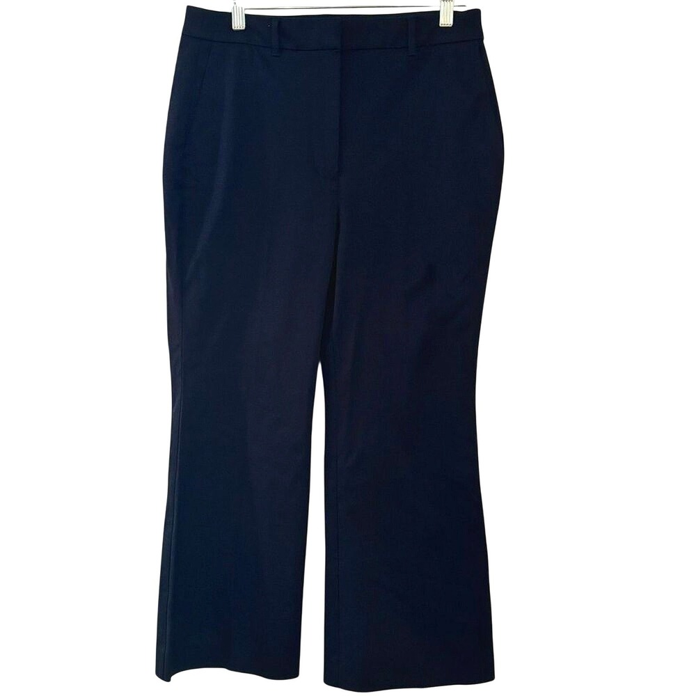Boden Womens Navy Blue Straight Leg Dress Pants Trousers Size US 8R UK 12R